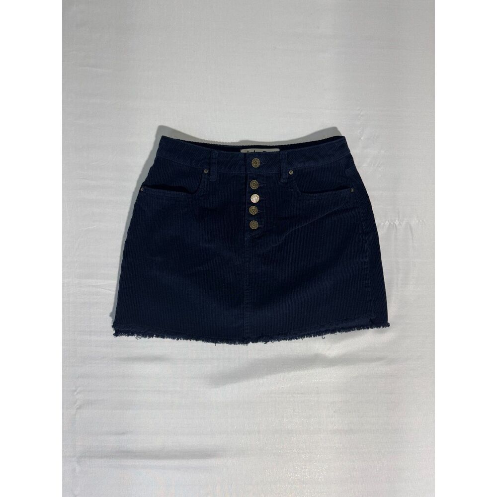 Indigo Rein Navy Corduroy Mini Skirt | Size 5